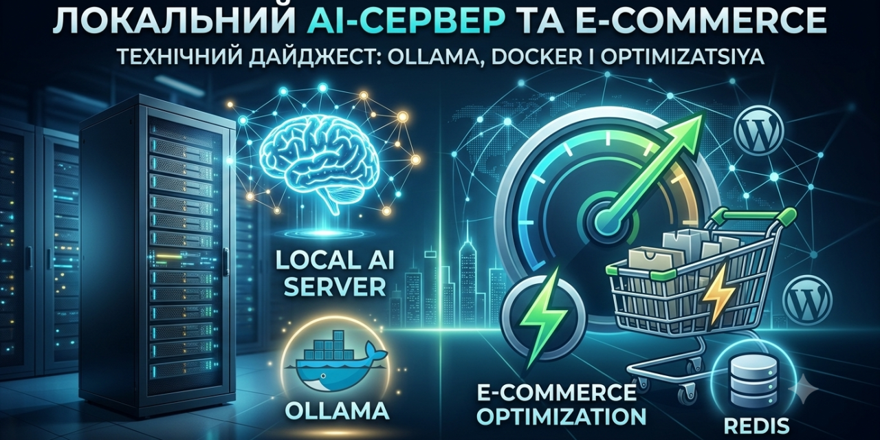 Локальний AI-сервер і підготовка e-commerce до осені 2026: Технічний дайджест