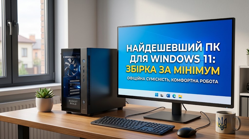 Найдешевший ПК для Windows 11 у 2026 році: як зібрати робочий комп’ютер за мінімальний бюджет